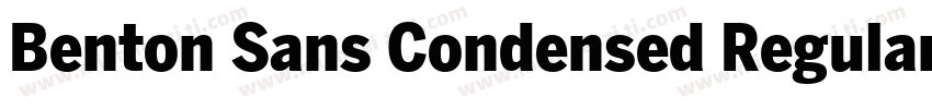 Benton Sans Condensed Regular字体转换